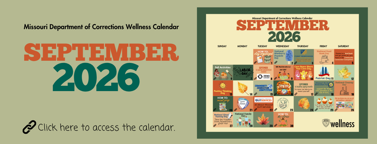 A colorful slider banner showing a thumbnail of September wellness calendar.