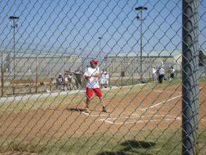 Staff-offender softball game