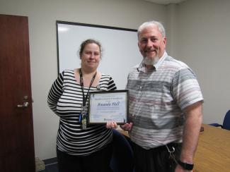 Warden's Award of Excellence Amanda Hall