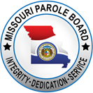 Missouri Parole Board graphic with words Integrity, Dedication, Service